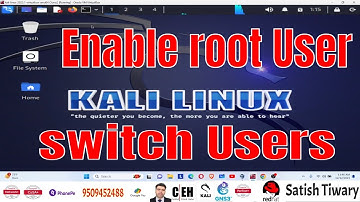 How to Enable Disable Root User in Kali Linux | how to switch to root user in kali linux