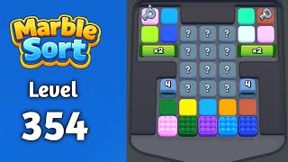 Marble sort Level 354 walkthrough solution 