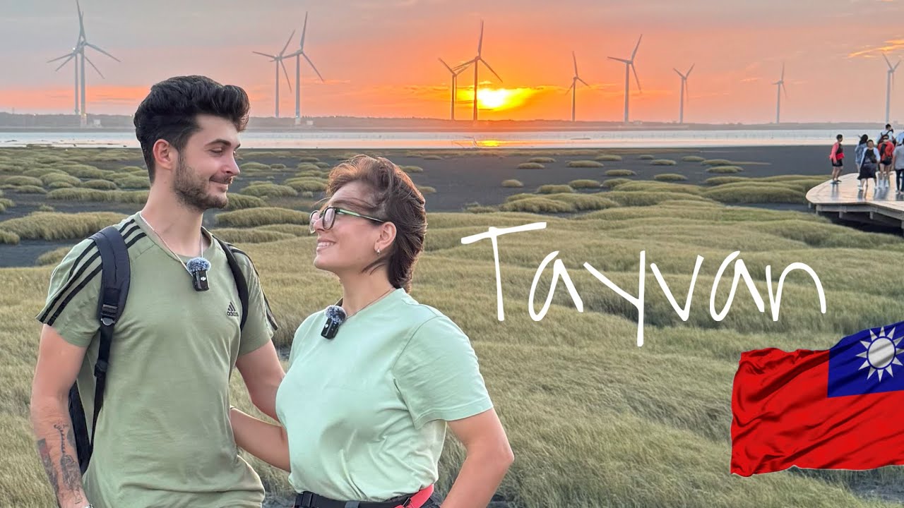 Tayvan’da Yerel Biriyle Taichung’u Gezmek | Gaomei Wetlands’ta Gün Batımı | 128