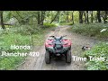 Honda Rancher 420 Time Trials. WHO WILL WIN!  #hondarancher420 #honda #fourwheeler #timetrial