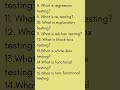 Manual Testing Basic Interview questions #jstestingacademy #interviewquestions #education