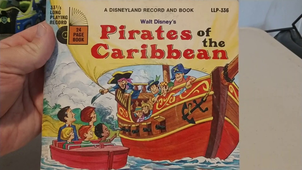 Vintage Disneyland Walt Disney pirates of the Caribbean book 1970 - YouTube