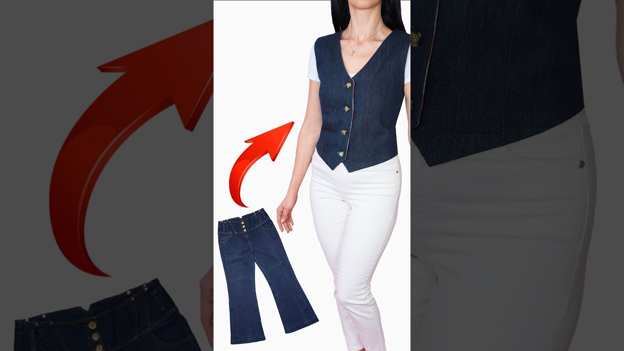 How to Transform Old Jeans into a Jacket Miarti??✂️ - YouTube