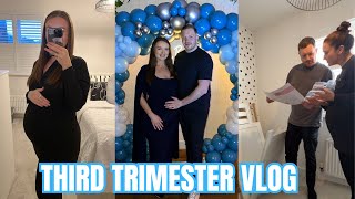 THIRD TRIMESTER VLOG pt.1 | Baby Shower, Nesting & hauls | 28-32 weeks