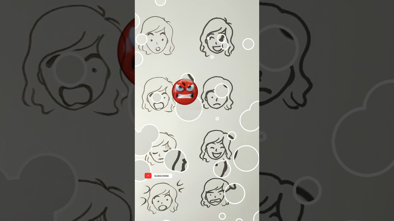 How to Draw a Face Like Emoji 😠 Angry Face 