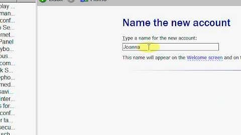 XP User Account Creation