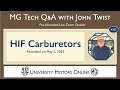 365 MG Tech | Q &amp; A on HIF Carburetors