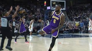 LeBron with the big balls celebration after the big three 😀