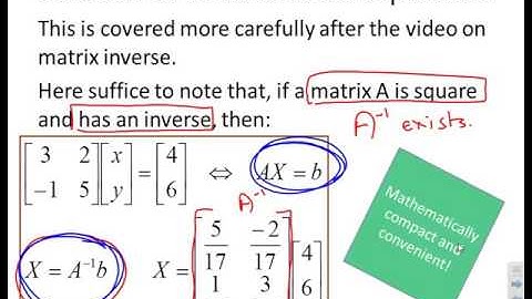 Matrices 7 - engineering uses of multiplication