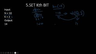 5. SET Kth BIT  | BIT MAGIC | Python | GFG | Must Do coding Questions