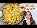 WFPB Crustless Quiche! No Eggs, No Dairy, VEGAN & GF! Healthy Whole Food Plant Based Tofu Quiche