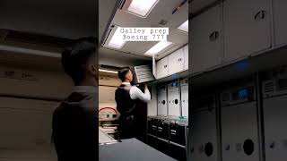 Preparing For Arrival Galley Duty On Boeing 777