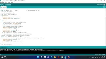 IR Sharp sensor measure distance using Arduino
