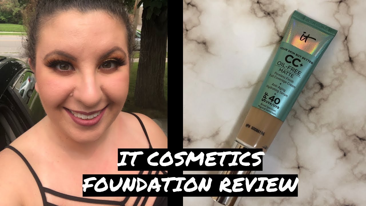 IT COSMETICS MATTE CC CREAM REVIEW & WEAR TEST (OILY SKIN) YouTube