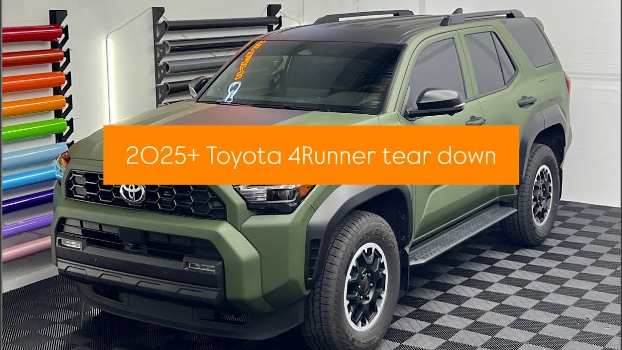 2025+ Toyota 4Runner full tear down | door panels, handles, mirrors, fenders, roof rails removal