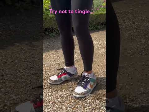 ASMR sneakers in gravel #asmr #asmrsounds