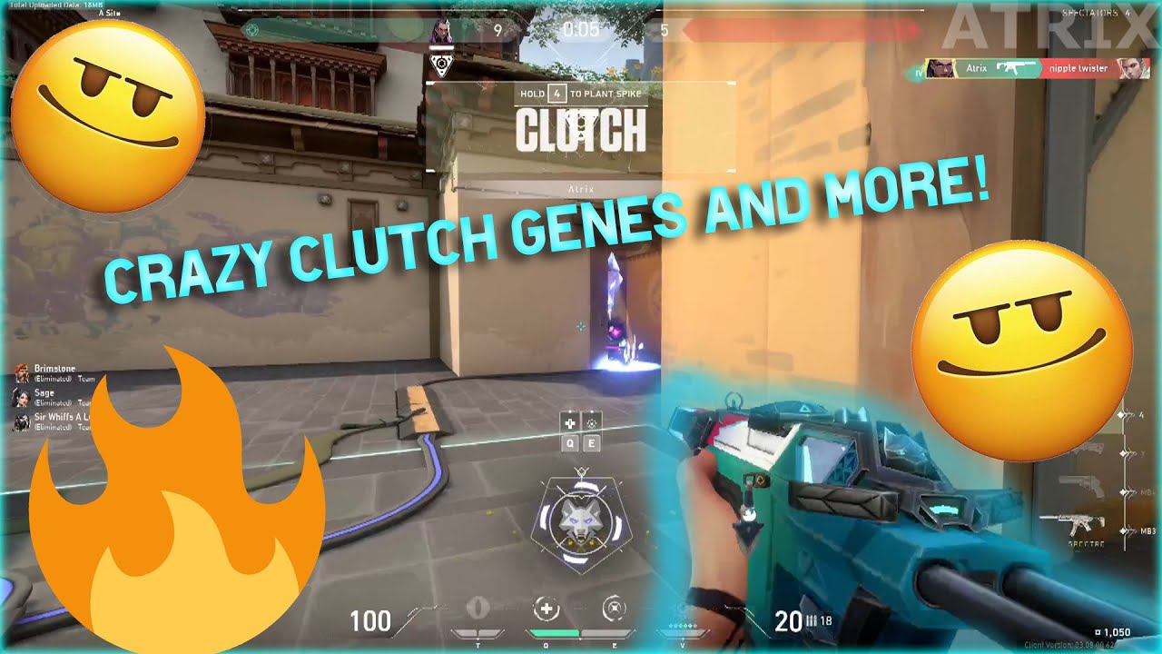 CRAZY VALORANT CLUTCHES GENES, ACES AND MORE! Atrix TwitchStreamer 