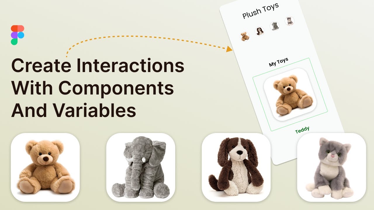 How to connect components to Variables l Create interactions with ...