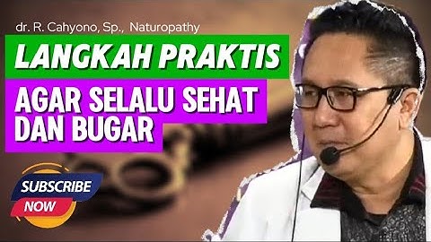 LANGKAH MUDAH AGAR TUBUH SELALU SEHAT PARIPURNA! #drcahyono #kesehatan #sb30health #shorts