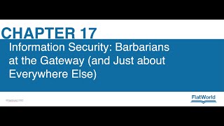 SBNM 5450 Chapter 17: Information Security