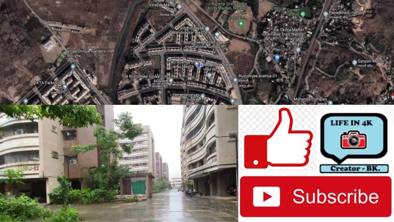 Rustomjee Global City - WALKAROUND in 4K Video! LIFE IN 4K! Please Like, Share, Comment & Subscribe