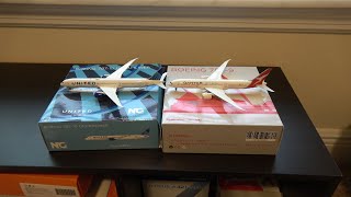 DOUBLE NG Models 1/400 Dreamliner Unboxings & Reviews | United Airlines 787-10 & Qantas 787-9