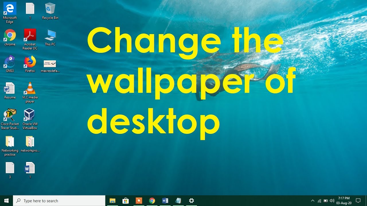 How To Change Wallpaper In Windows 10 YouTube