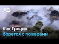 Лесные пожары уничтожают Грецию