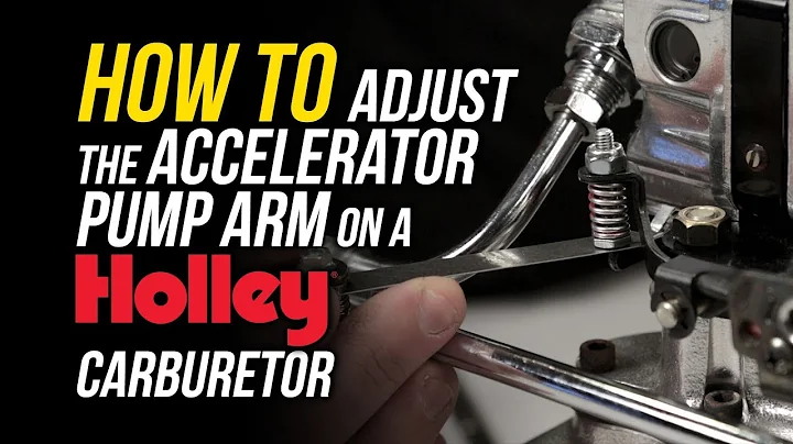 How To Adjust The Accelerator Pump Arm on a Holley...