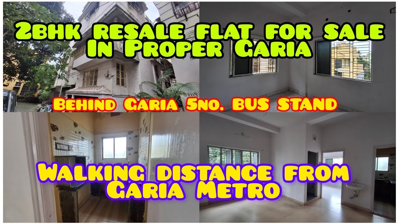 2bhk resale flat for sale in proper garia, walking distance from garia metro.