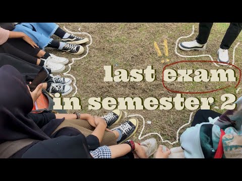a vlog  | Last exam in semester 2