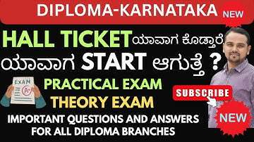 Diploma exam time table 2025 Karnataka|Diploma Theory exam time table|Diploma hall ticket |Diplomapp