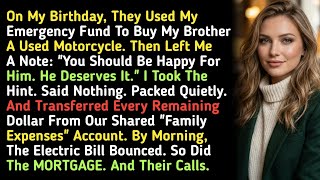 On My Birthday, They Used My Emergency Fund To Buy My Brother A Used Motorcycle. Then…