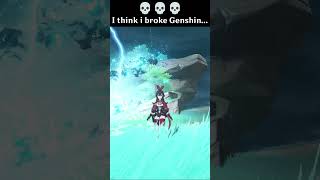 Genshin lightning glitch #genshin #genshinimpact #glitch
