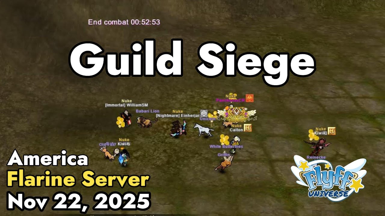 Guild Siege (Flarine Server) November 22, 2025 | Flyff Universe