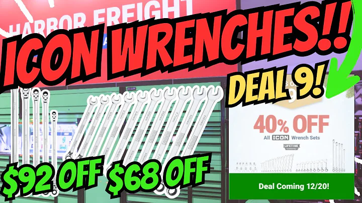 Harbor Freight 9th Day of Christmas!!  ICON Wrenches 40% Off!!!