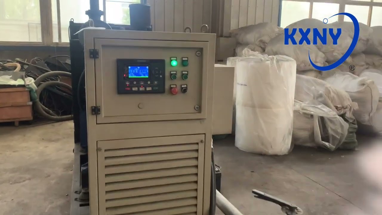 amazing gasifier uses wood pellets to run 30kw generator -- renewable alternative energy video