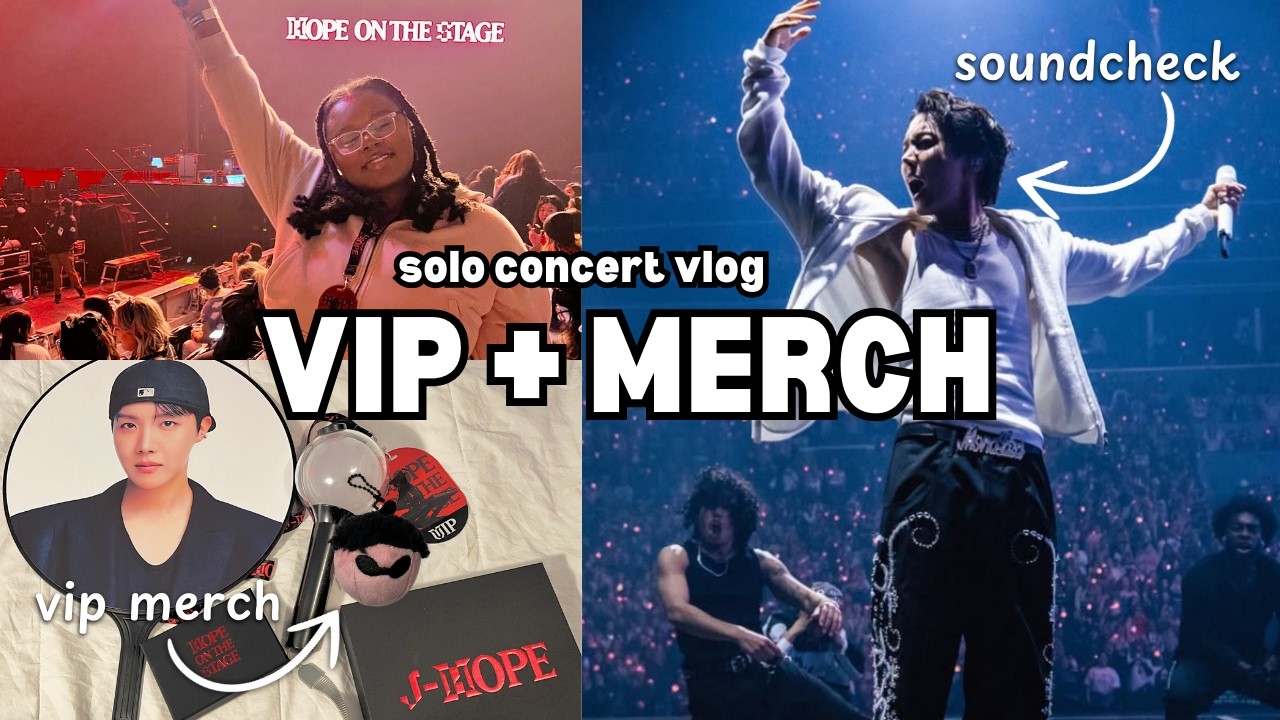J-HOPE CONCERT VLOG! Is VIP SOUNDCHECK Worth $600 | Kpop Merch Haul + Honest Review