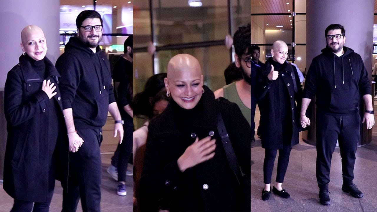 Sonali Bendre Finally Come Back To India After Completing Her  Treatment - YouTube