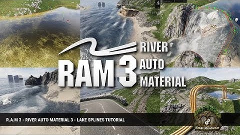 UPBGE - R.A.M3 River Auto Material 3 Lake Splines #unity3d #assets #tutorial #Idea#upbge#blendergame