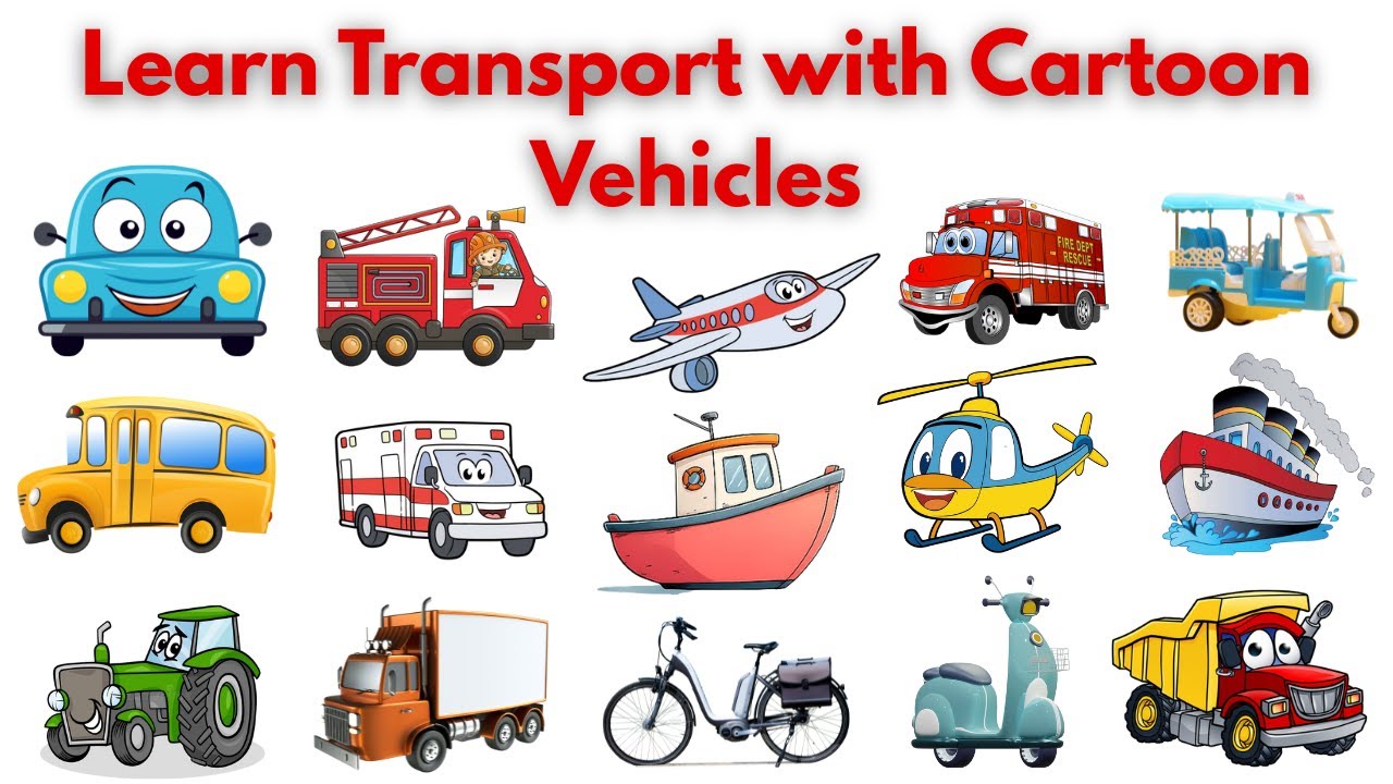 30 Vehicle Names | Vehicles Vocabulary Words | Mode of Transport 