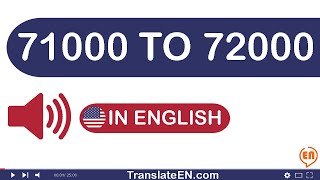 Numbers 71000 To 72000 In English Words