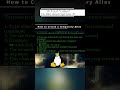 🐧 Linux CLI 🐧 How to Create a Temporary Alias 🐧 #shorts #KGROSShorts #HowToLinuxCLI