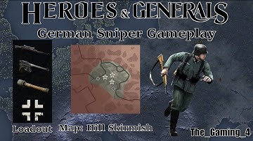 Heroes&Generals: Hill Skirmish Quick Win (German Sniper Gameplay)