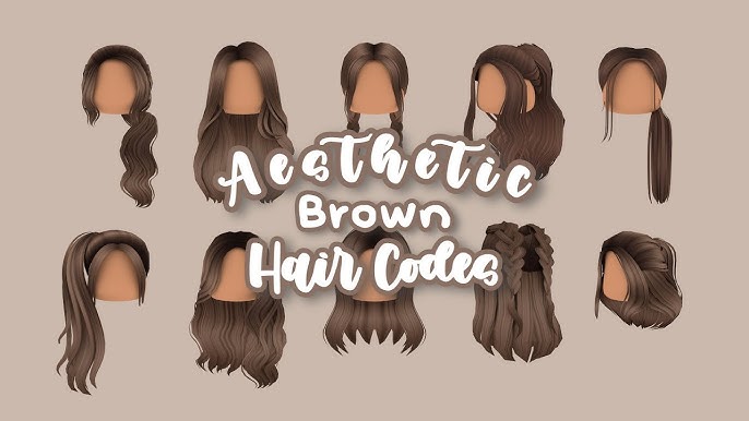 CapCut_bloxburg hair id codes brown