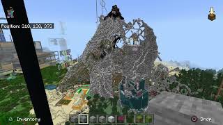 Minecraft massive mountain castles project phase 2 11/7 update