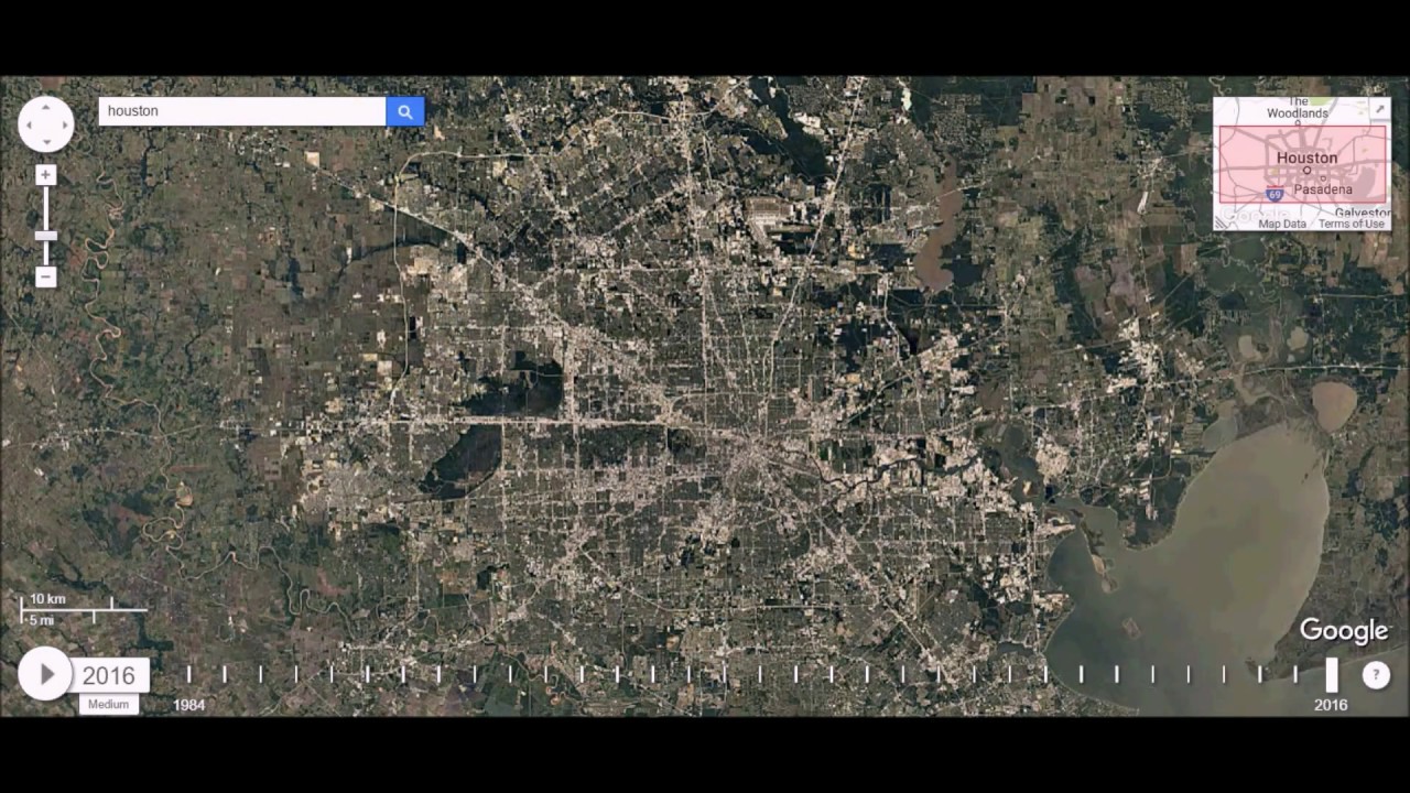 Houston, Texas - Urban Sprawl Time Lapse - YouTube