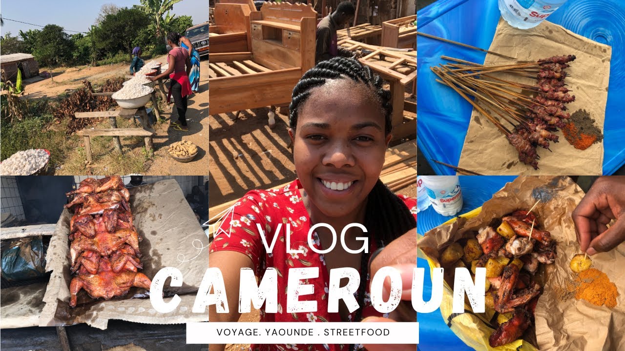 TRAVEL VLOG CAMEROUN  : TRAJET  BAFOUSSAM-YAOUNDE | STREETFOOD TOUR : Suya, poulet braisé, beignet 😋