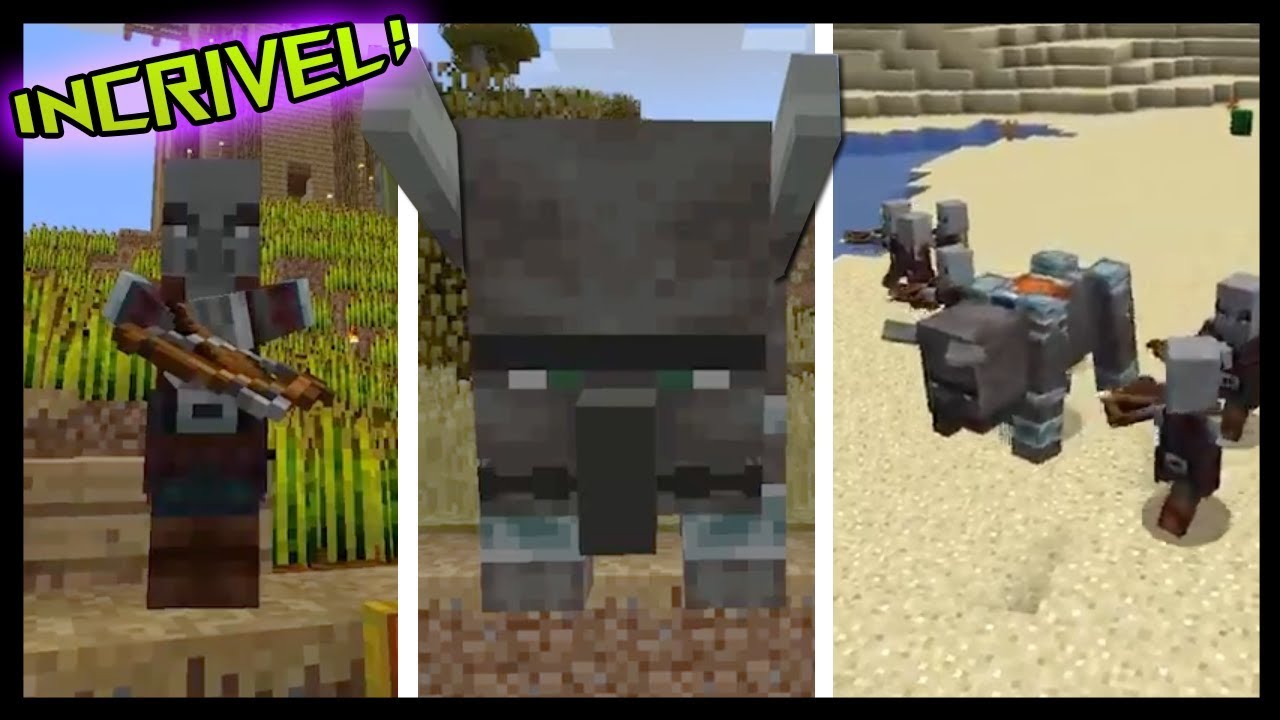 Quem Sao Os Novos Mobs Destruidores Do Minecraft Youtube