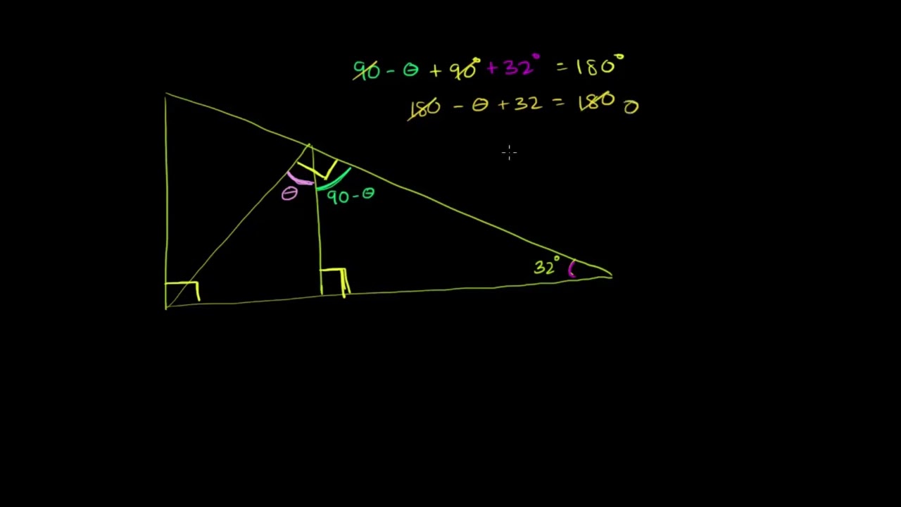 Λυμένο παράδειγμα: Γωνίες τριγώνου (διάγραμμα)